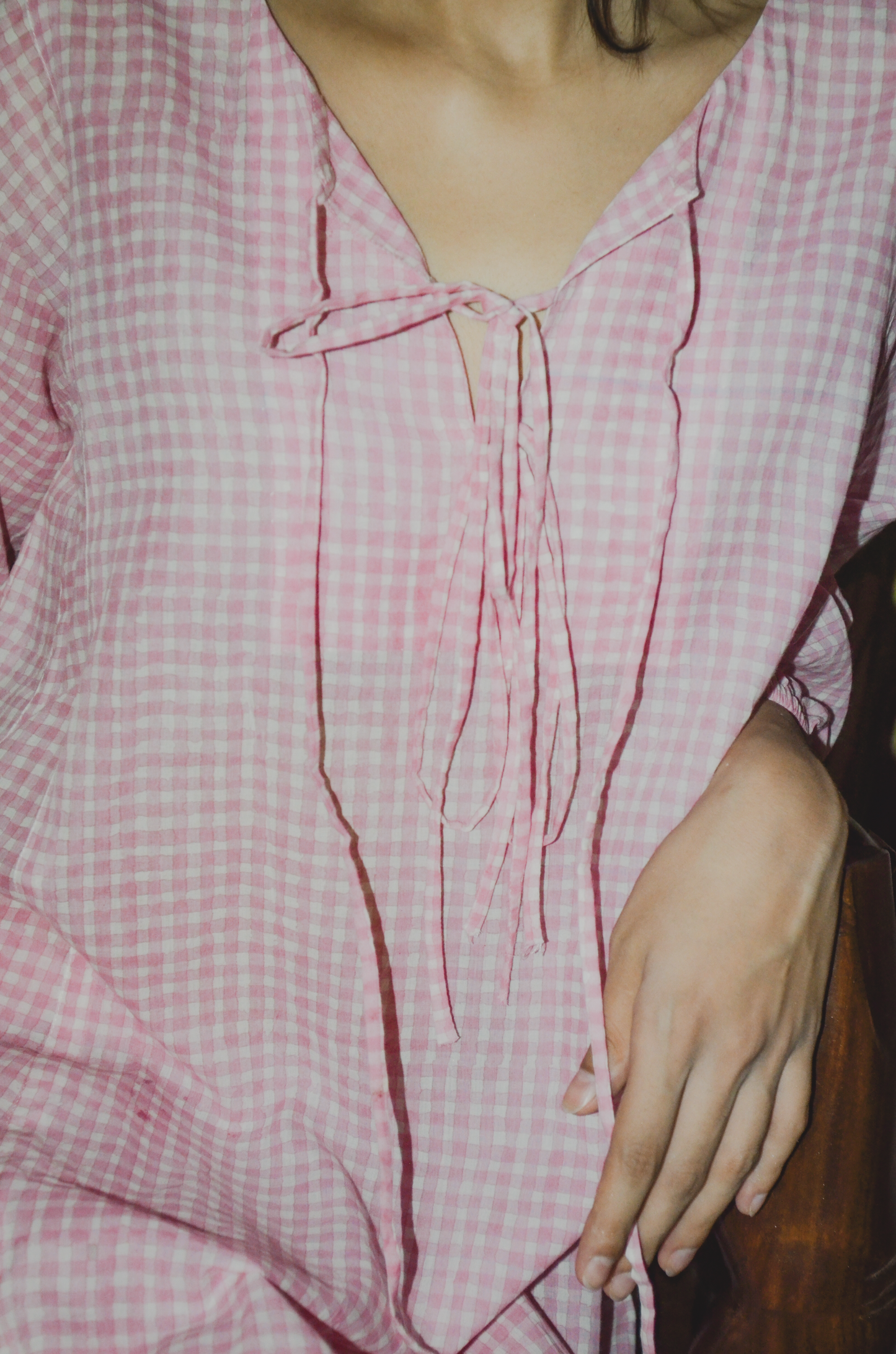 Pink Gingham Coord Set