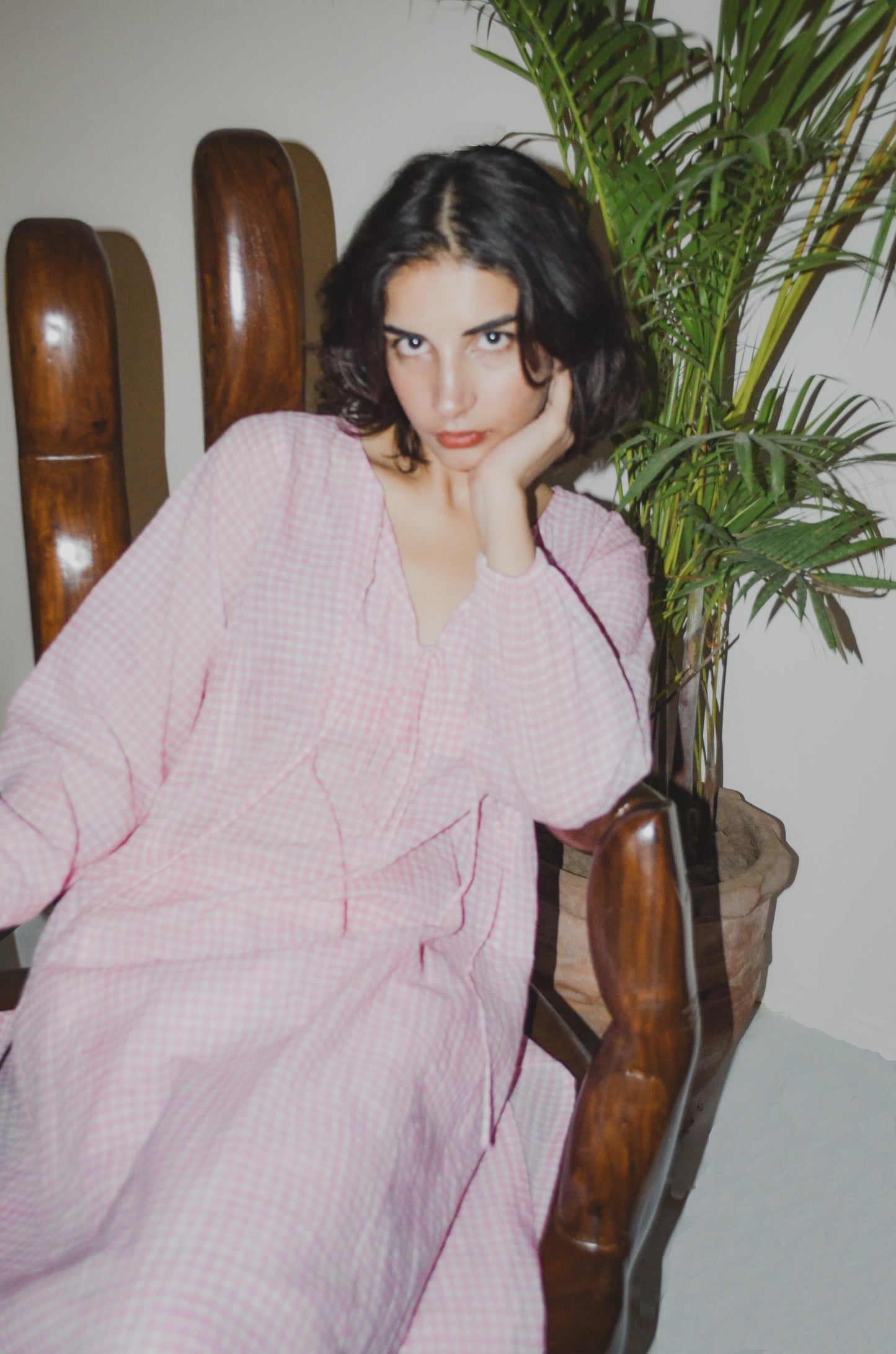 Pink Gingham Coord Set