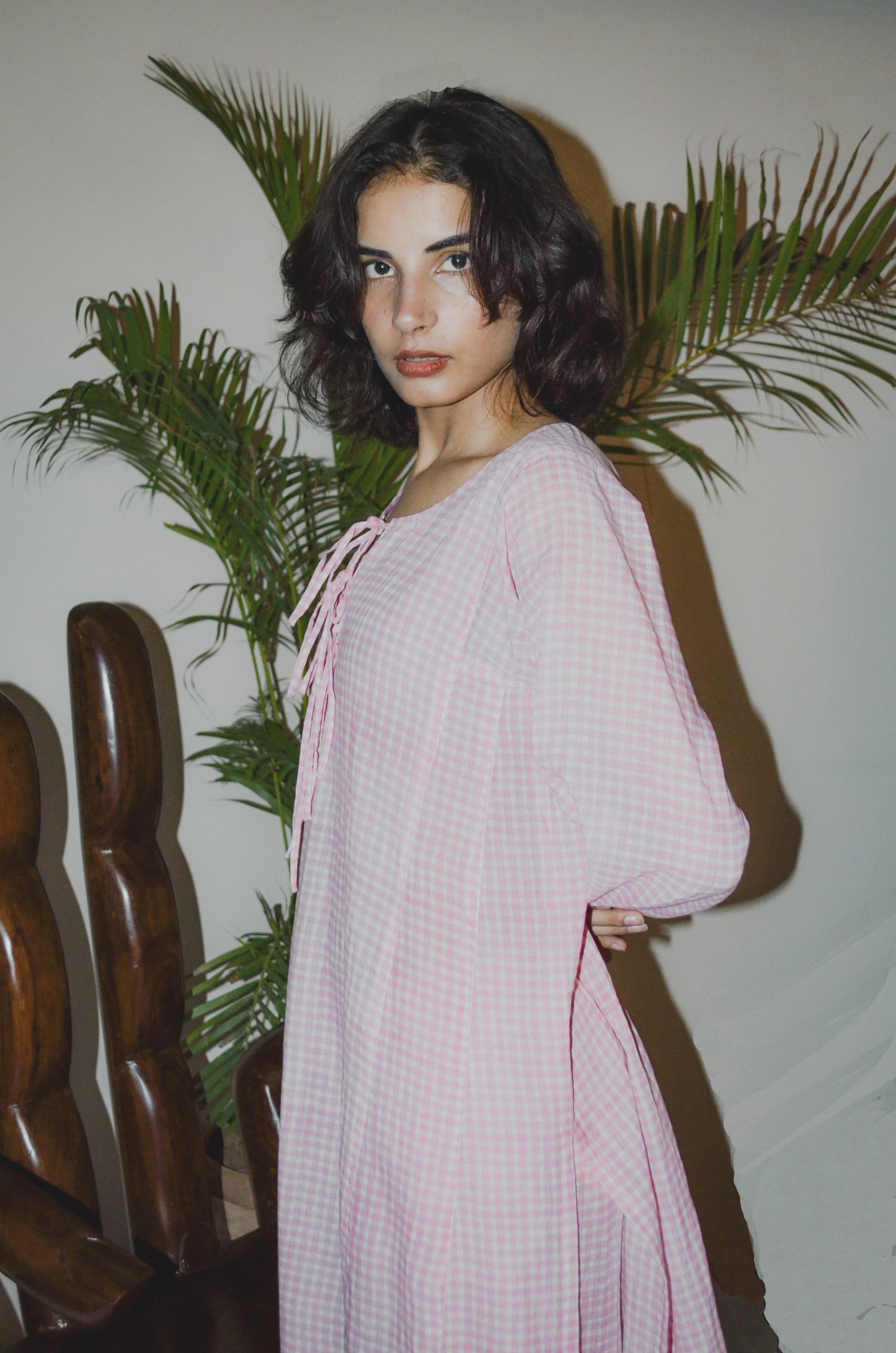 Pink Gingham Coord Set