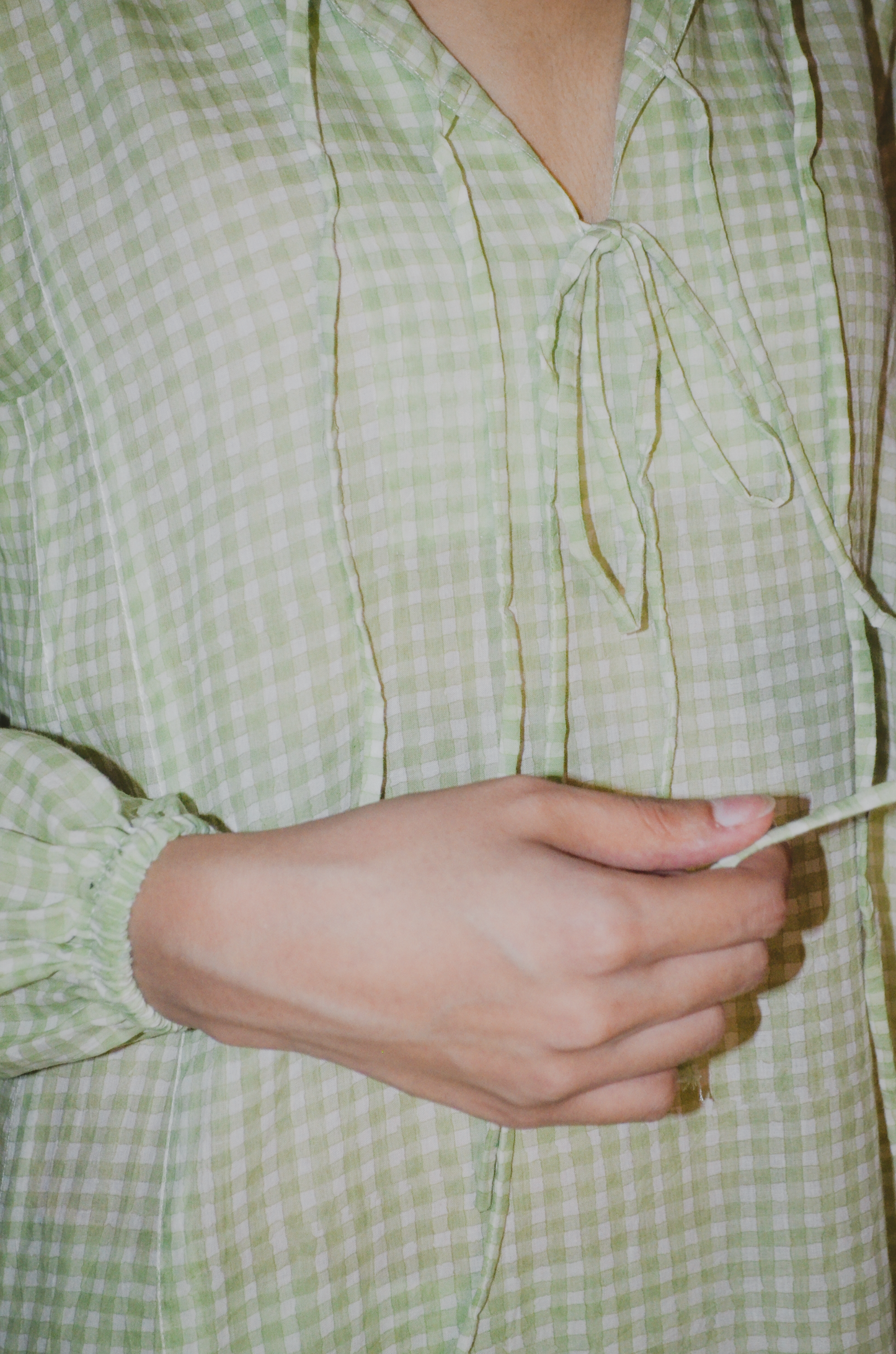 Green Gingham Coord Set