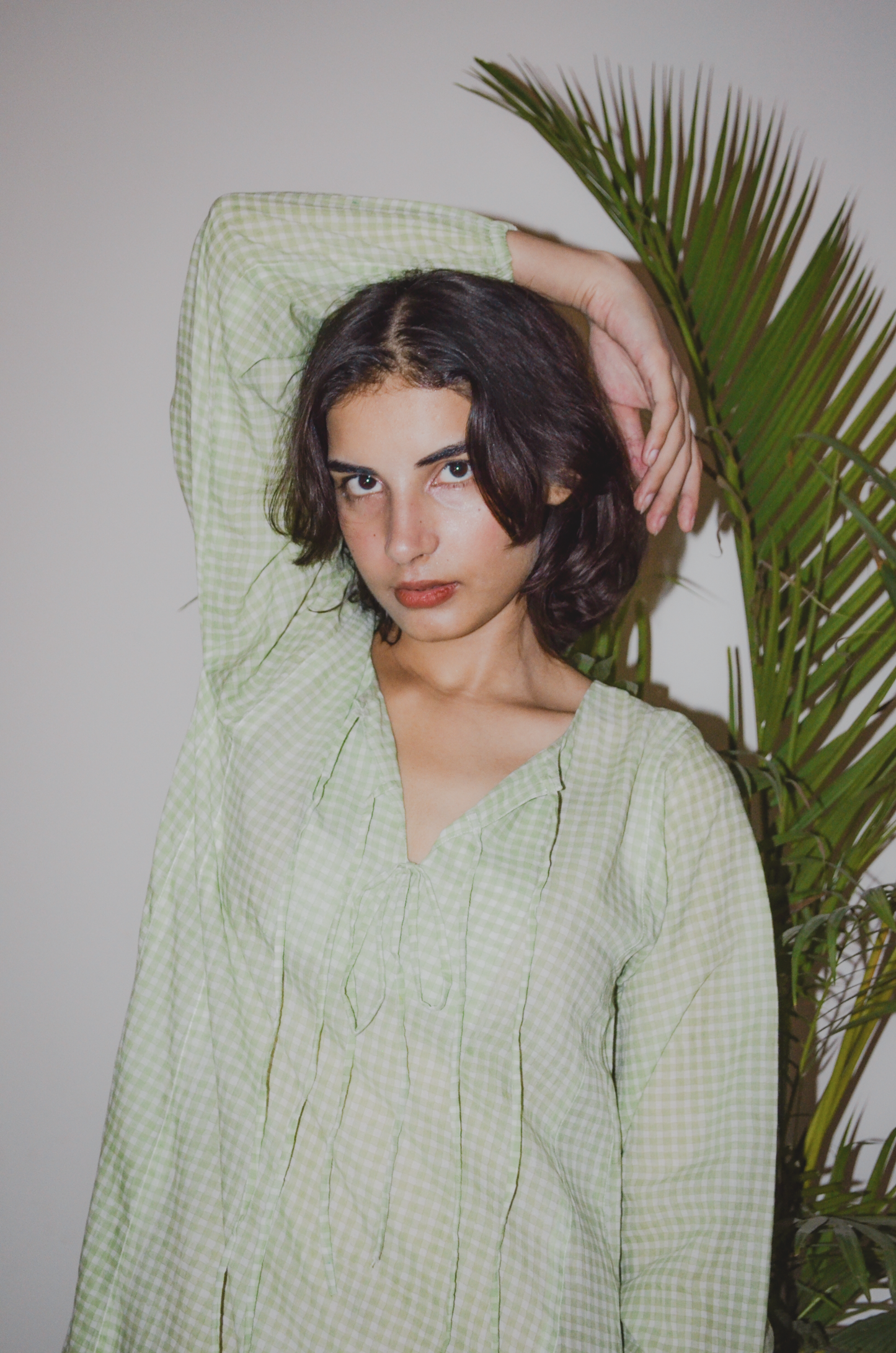 Green Gingham Coord Set Size 12