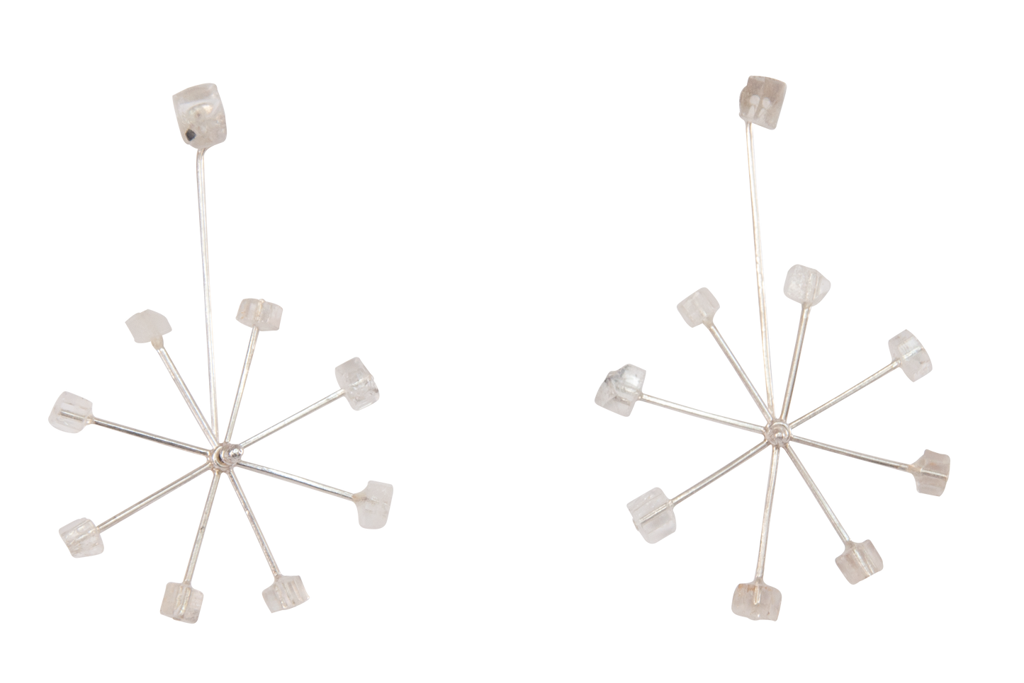 Chakra Earrings (Large) Sterling Silver and Stone