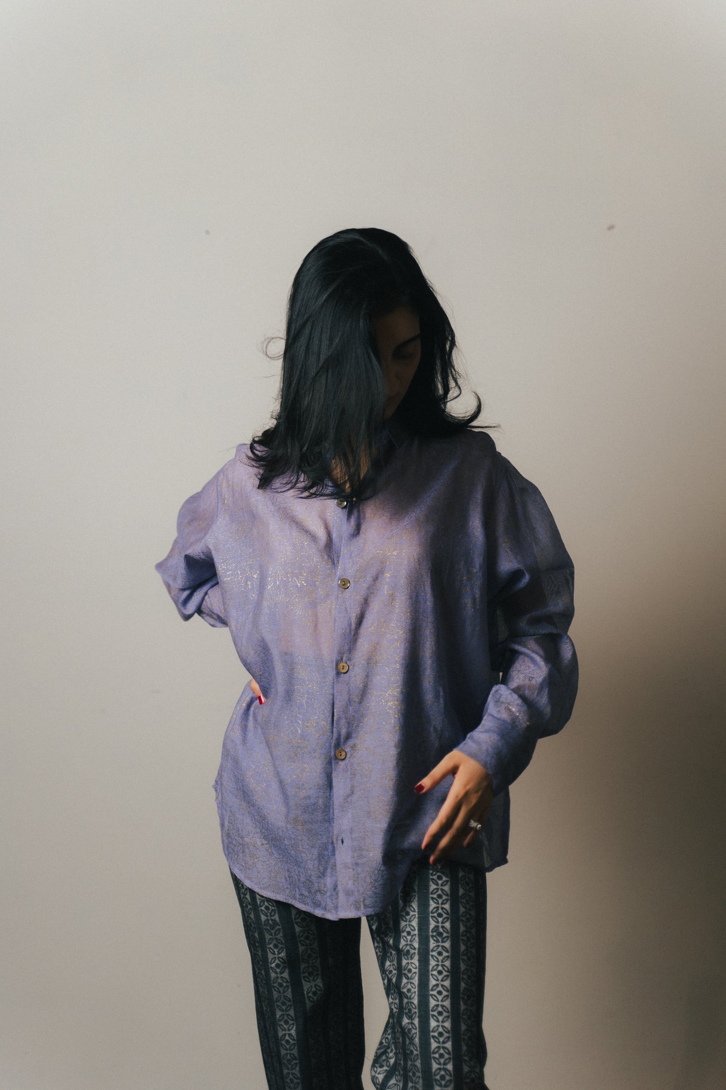 Lavender Net Shirt