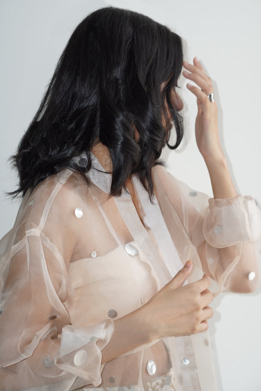 Ivory Safar Organza Shirt