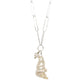 Paperclip Chain with Pearl Shell