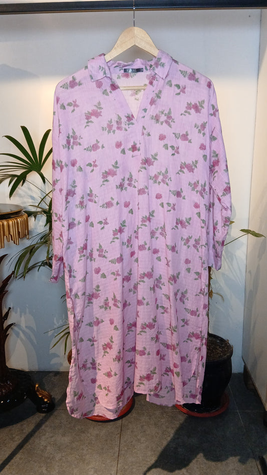 Pink Rose Kurta Size 08